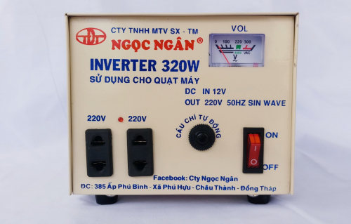 NGỌC NGÂN - INVERTER 320W - SỬ DỤNG CHO QUẠT MÁY