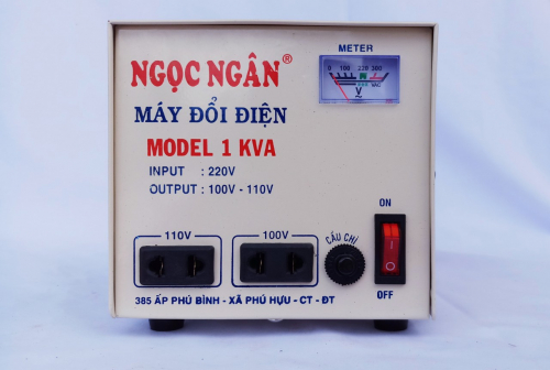 NGỌC NGÂN - MÁY ĐỔI ĐIỆN - MODEL 1 KVA