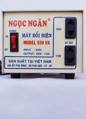 NGỌC NGÂN - MÁY ĐỔI ĐIỆN - MODEL 550VA