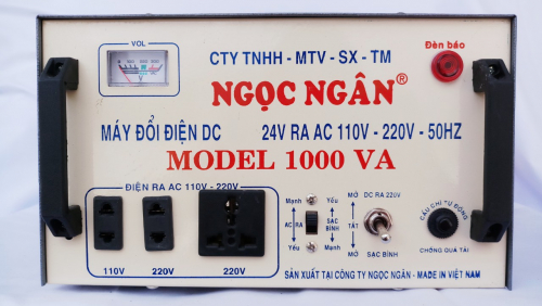 NGỌC NGÂN - MÁY ĐỔI ĐIỆN DC - MODEL 1000 VA